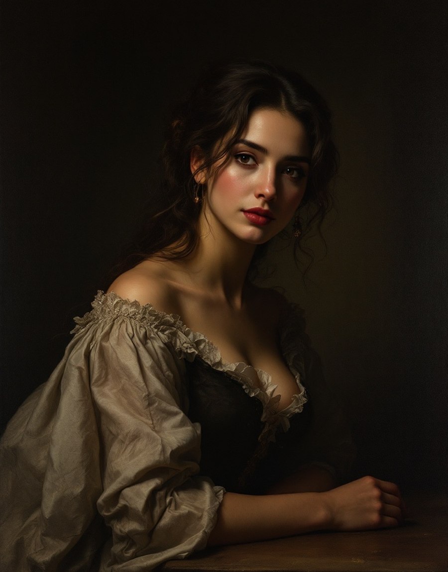 AI portrait of María Castro, actress and royal favourite