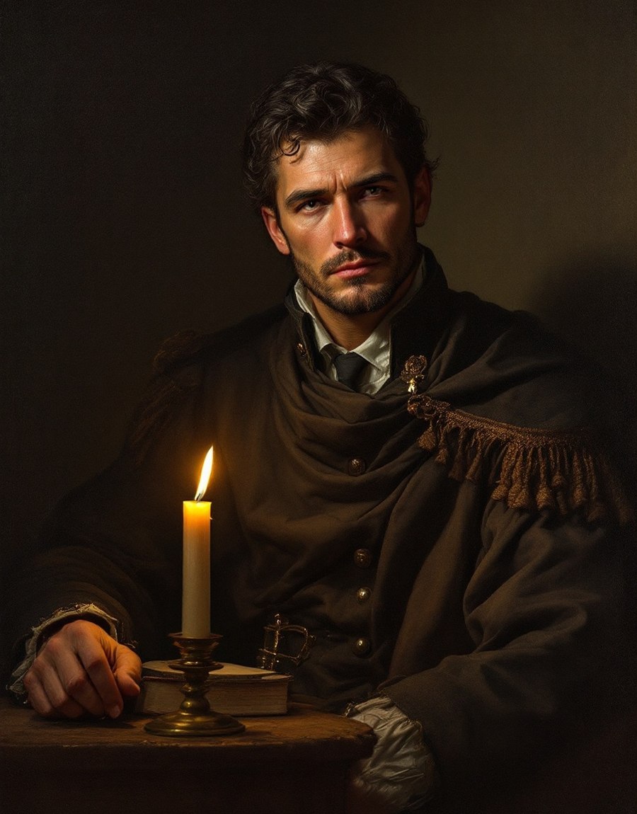 AI portrait of Sebastián Copons, veteran soldier and loyal comrade
