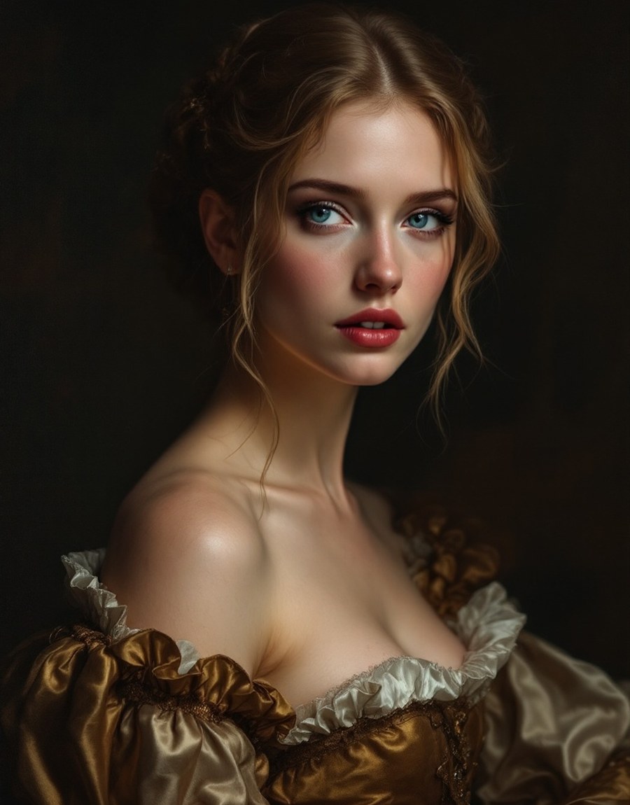 Character portrait — a fair, dangerous noblewoman of the court