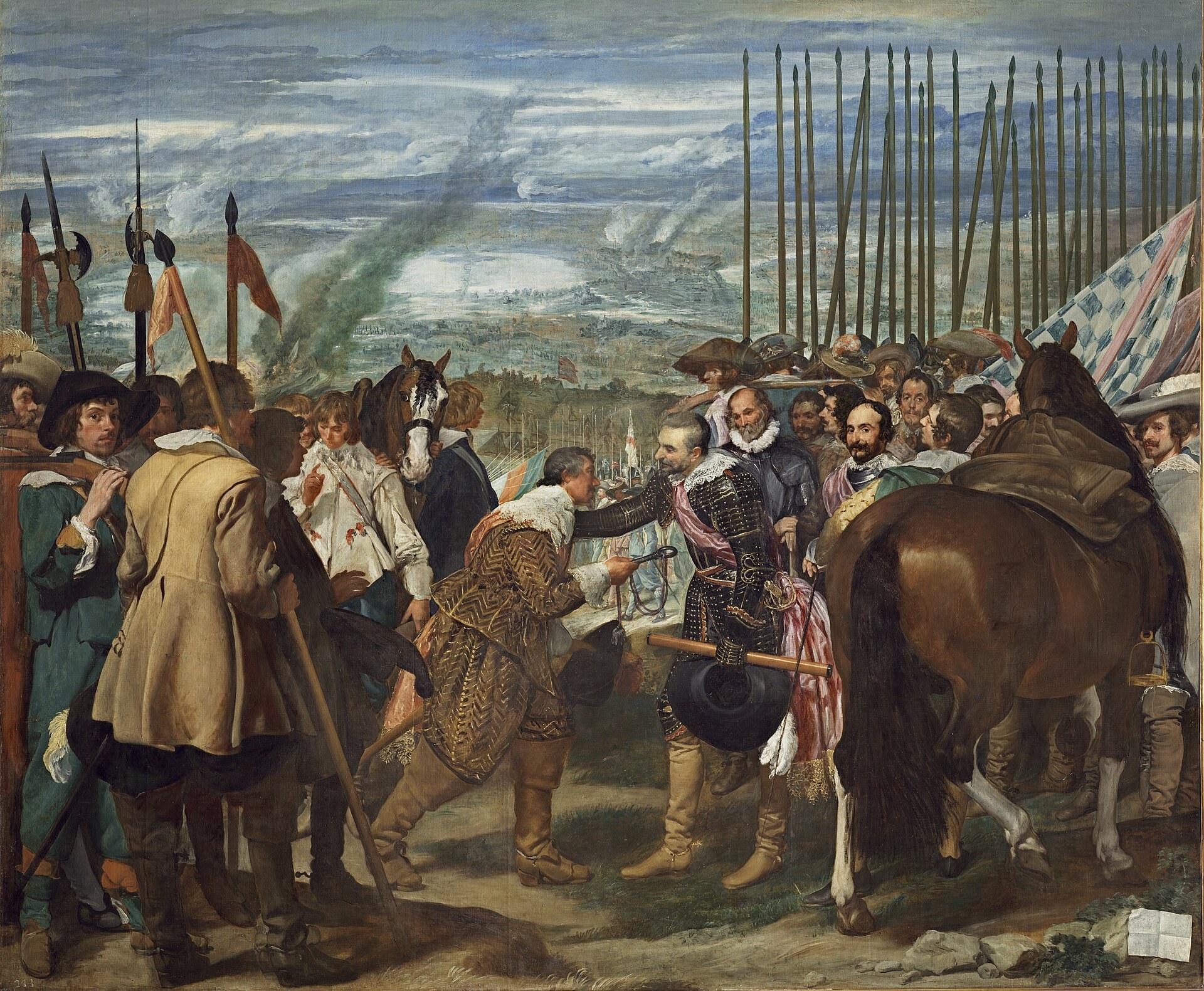 A Velázquez painting — The Surrender of Breda (Las Lanzas), full-bleed detail